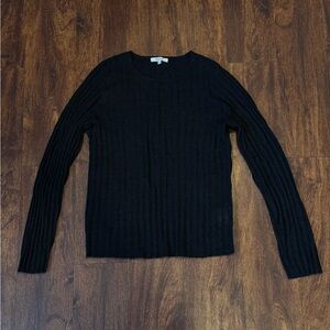 Ribbed Alpaca Semi-Sheer Ribbed Sweater